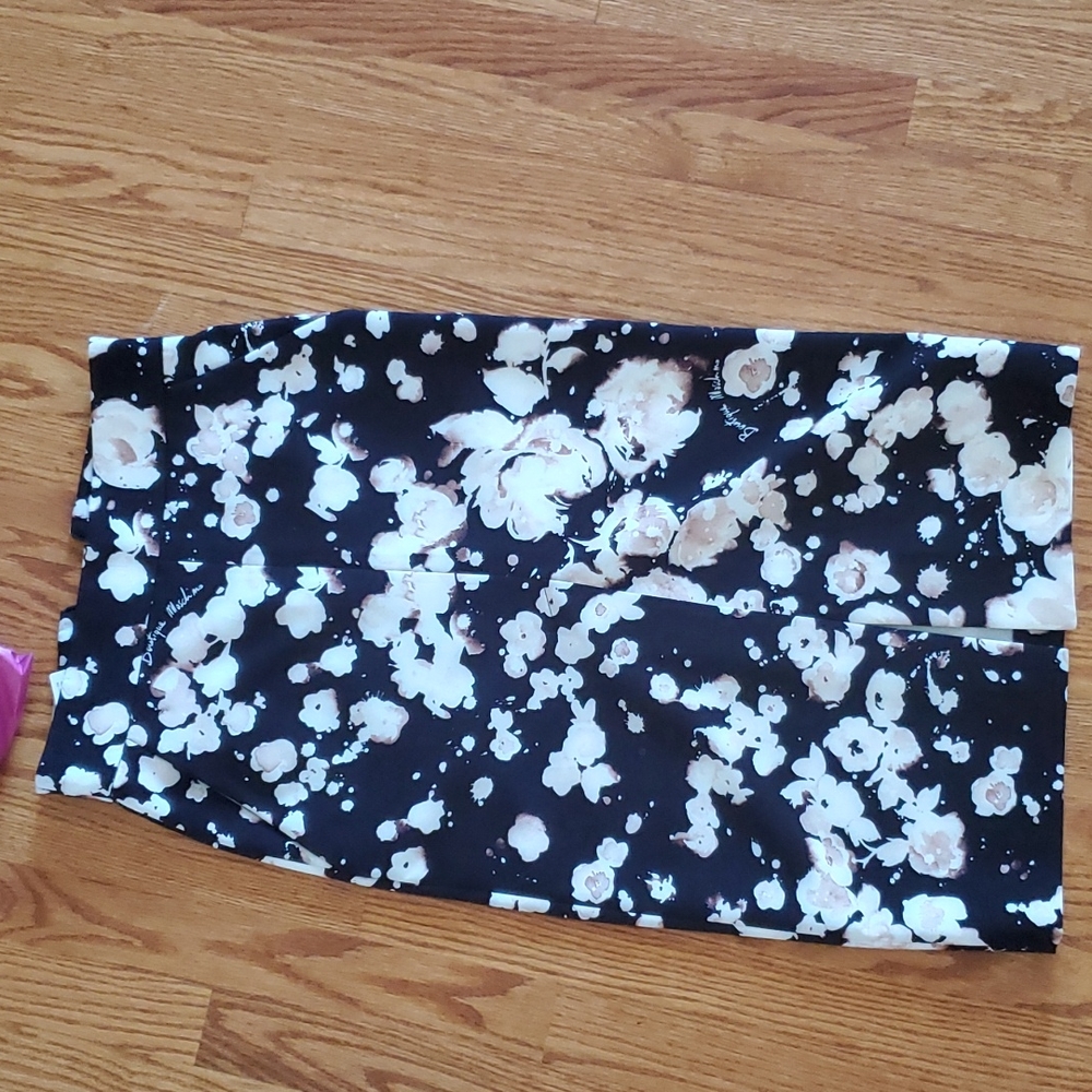 Moschino abstract flower skirt